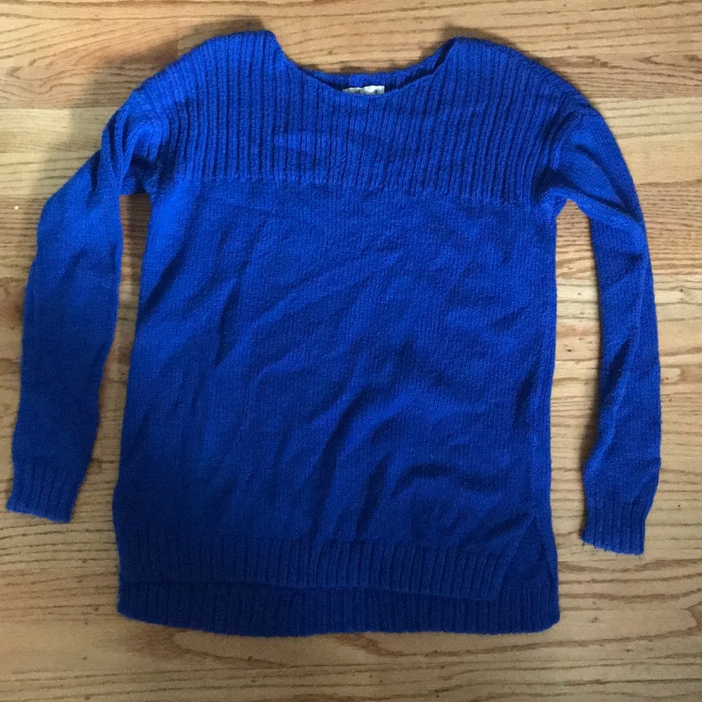 Classic blue sweater